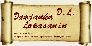 Damjanka Lopašanin vizit kartica
